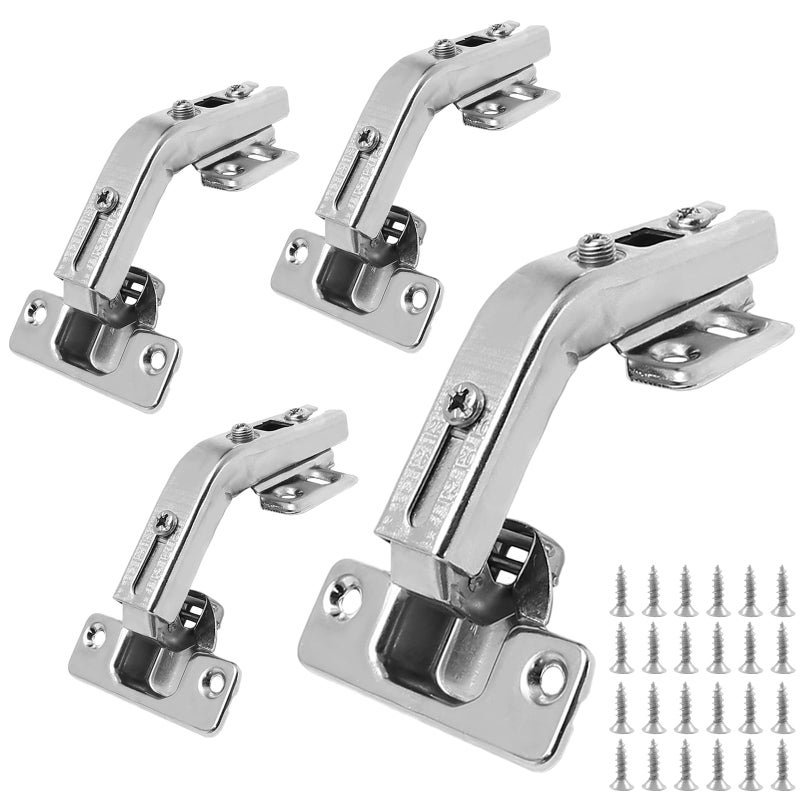 Zorfeter 2 Pack 1 Pairs Kitchen Cabinet Hinges 135 Degree, Lazy Susan Corner Cabinet Door Hinges for Folded Door, Compatible with Full Overlay Face Frame Cabinets - Image 2